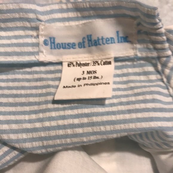 House Of Hatten Inc. Boys Onesie And Matching Bib